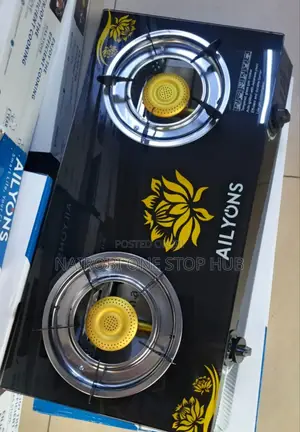 Ailyons 2-Burner Gas Cooker With Brass Burners