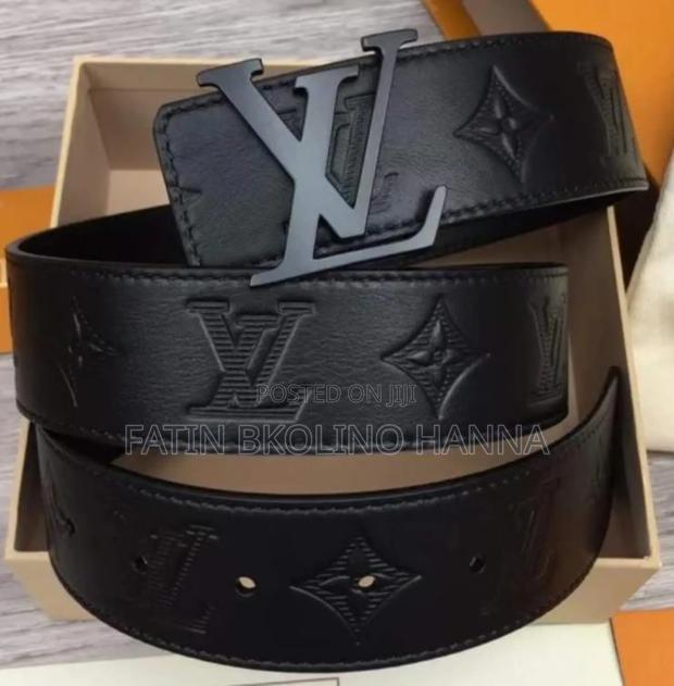 Black Louis Vuitton Belt Men - main view