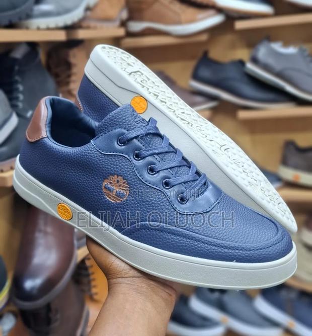 Blue Casuals Timberland Leather Shoes - main view