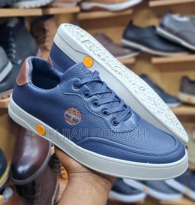 Blue Casuals Timberland Leather Shoes - thumbnail 2