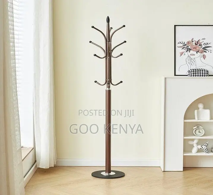 Home Hanger; Tree Ironwork Floor Storage Hanging Clothes Coat Rack