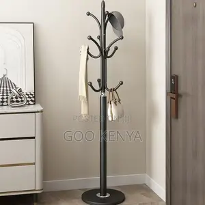 Home Hanger; Modern Metal Coat Rack With Hanging Bar in Tree Design