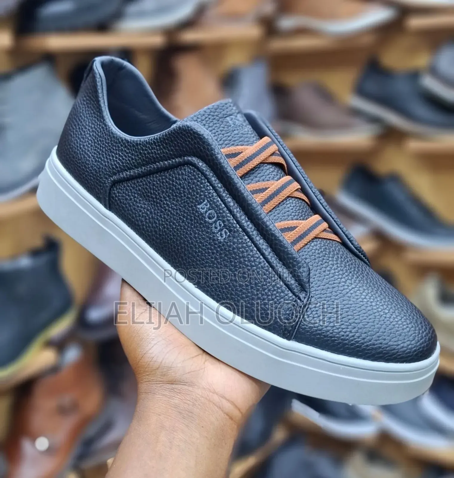 Black Boss Casual Leather Shoes