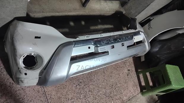 Prado 160 Teardrop Front Bumper Ex Japan - thumbnail 2