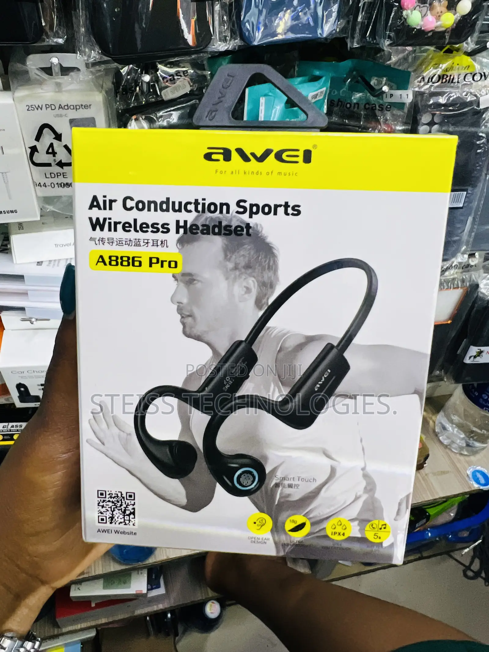 Awei Bone Induction Wireless Headphones