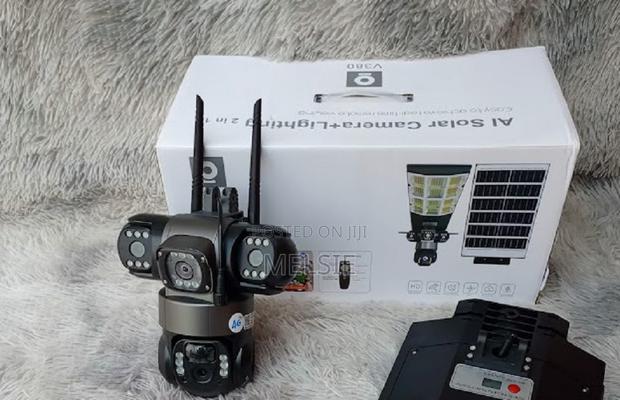 Ai Solar 2 in 1 3 Lens Security CCTV Camera 2 in 1 Triple Camera
