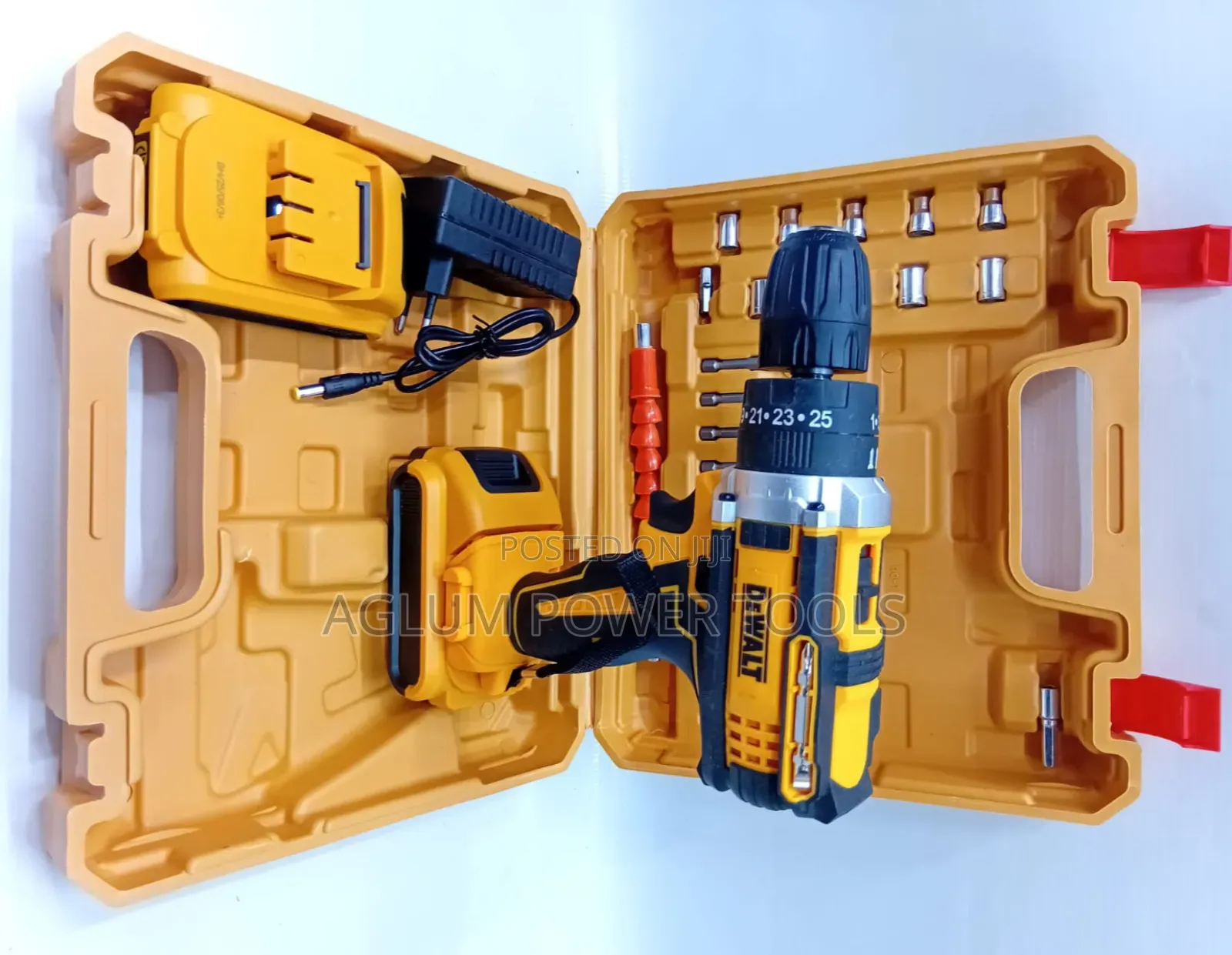 Cordless Drill Dewalt With Two Batteries