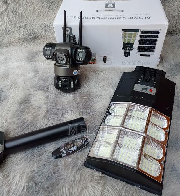 Ai Solar 2 in 1 Security CCTV Camera 2-in-1 3 Lens Security Camera - main view