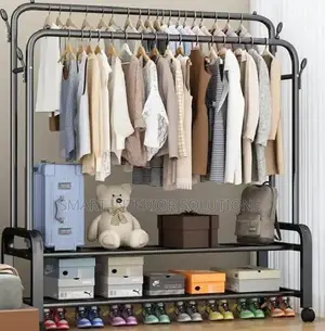 Black Double Cloth Rack