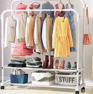 Double Pole Clothes Rack