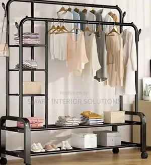 Adjustable Double Cloth Rack