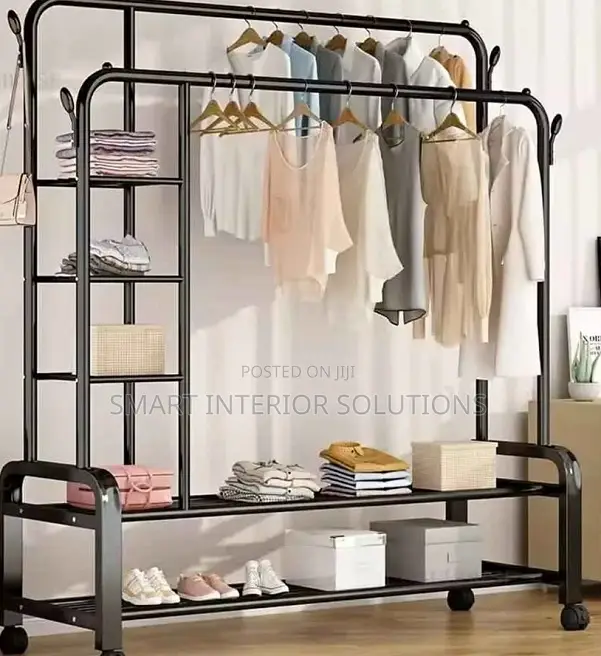 Adjustable Double Cloth Rack