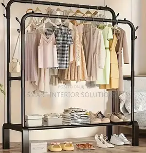 Double Rail Metal Cloth Stand