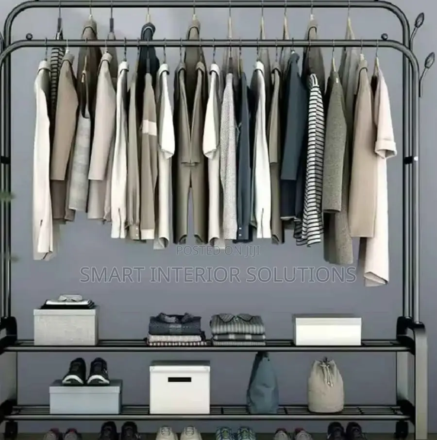 Heavy-Duty Double Cloth Rack