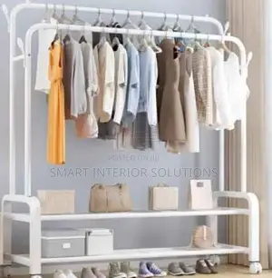 White Double Cloth Rack