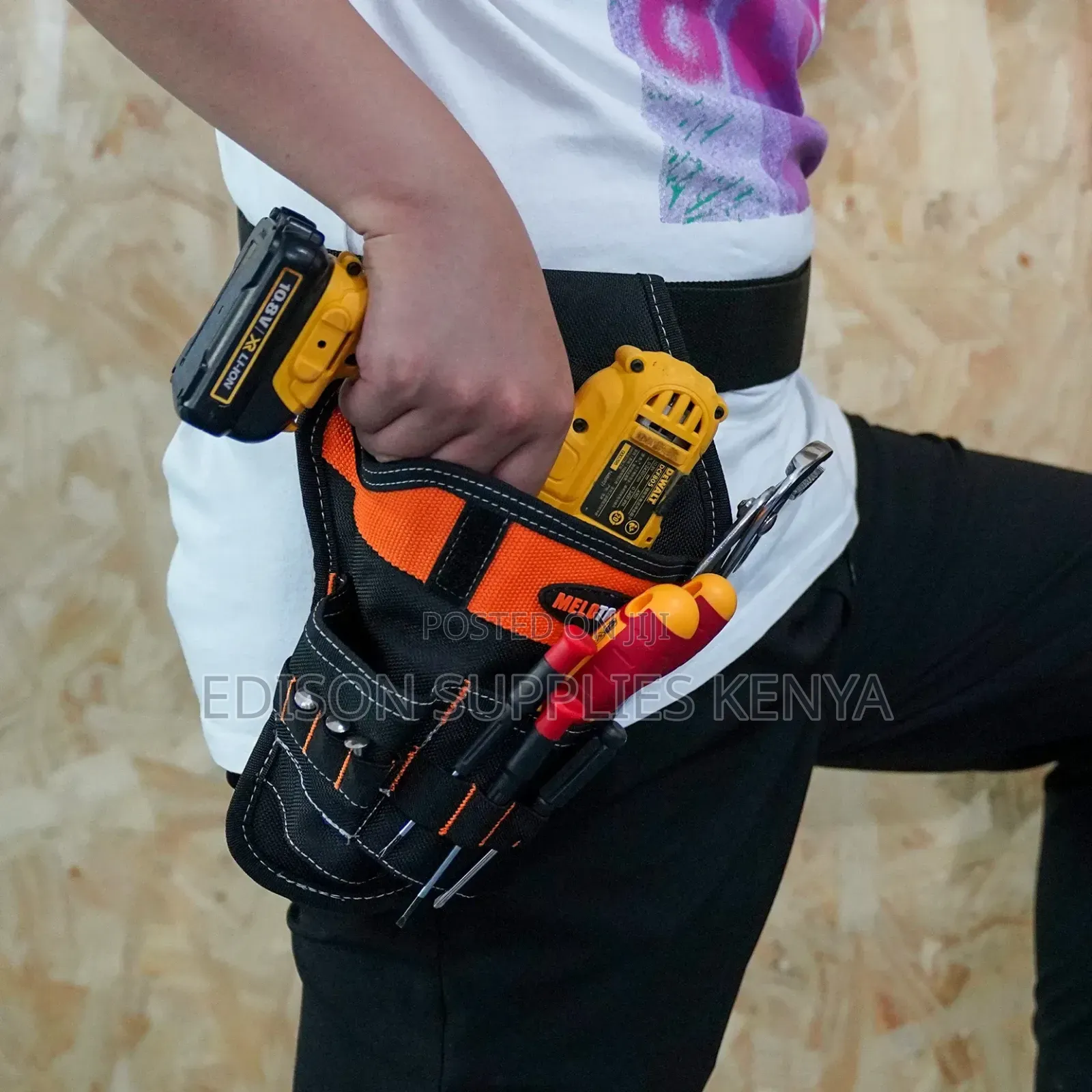 Emtop Drill Holster Tool Pouch Bag Carpenter's Belt Tools Belt Holster