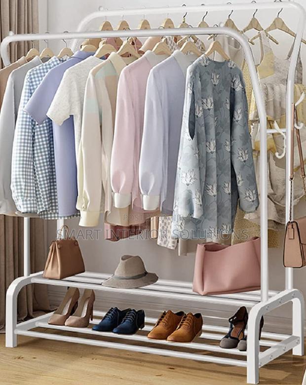 Double Pole Clothing Rack