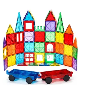 Magnetic Tiles, 100pcs Building Blocks, Magnets Building Set