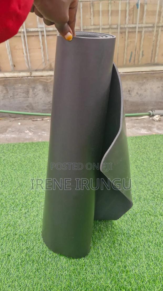 Black+ Blue High Density Exercise Yoga Mat - main view