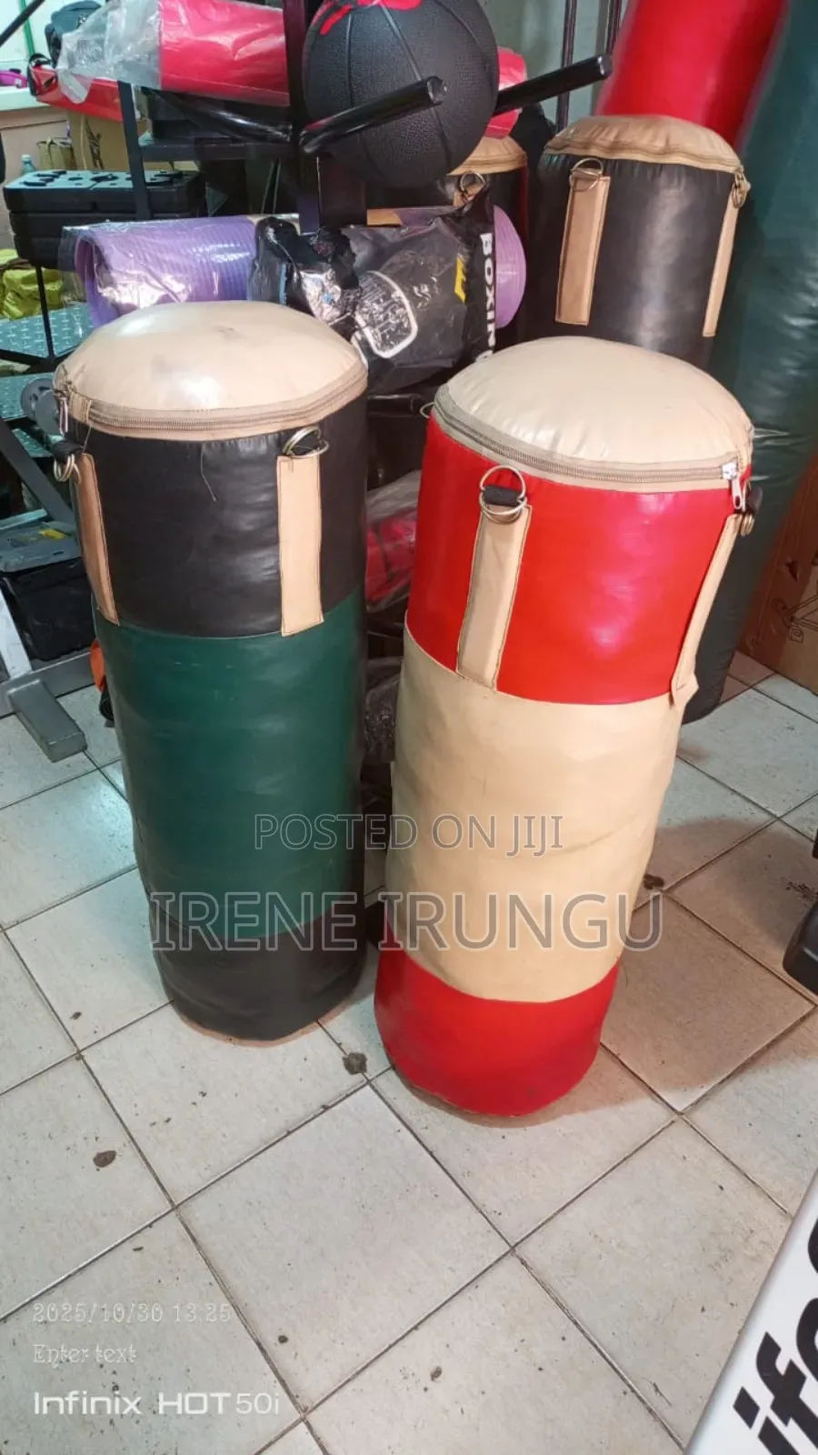 Assorted Colors Punching Bags++ 40kgs Gym Bag