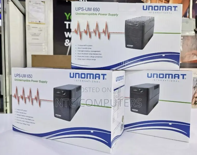 Unomat Uninterruptible Power Supply 650va