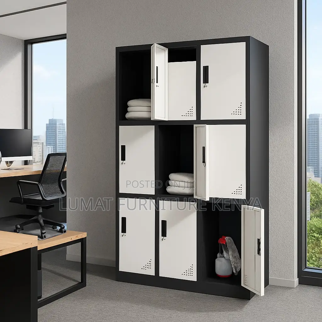 9-Slot Staff Storage Cabinet