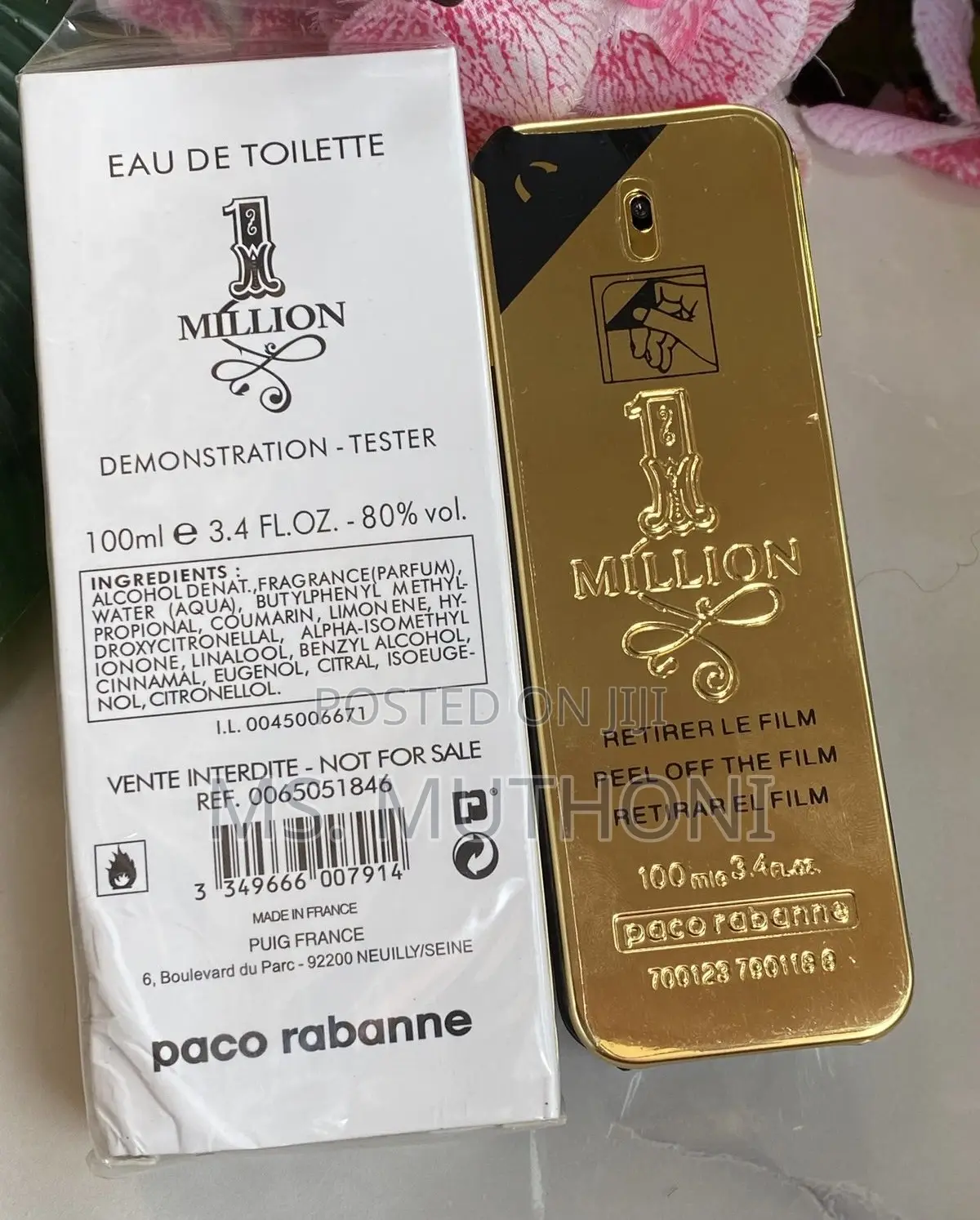 Paco Rabanne 1 Million Eau De Toilette for Men.