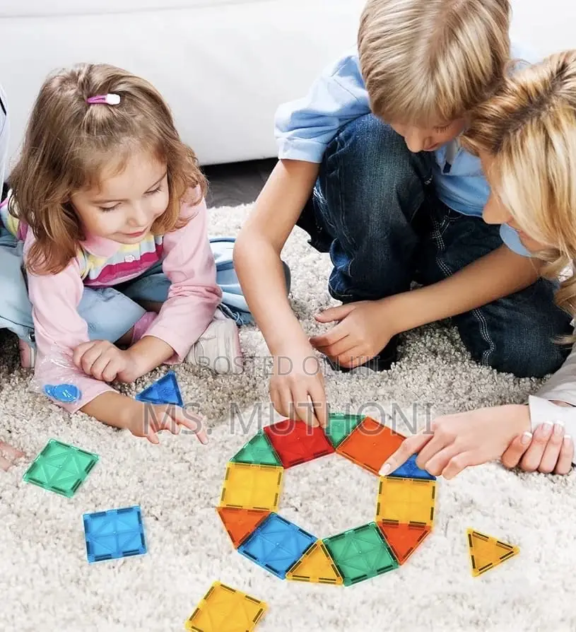 96 Pieces Magnetic Tile Building Set.