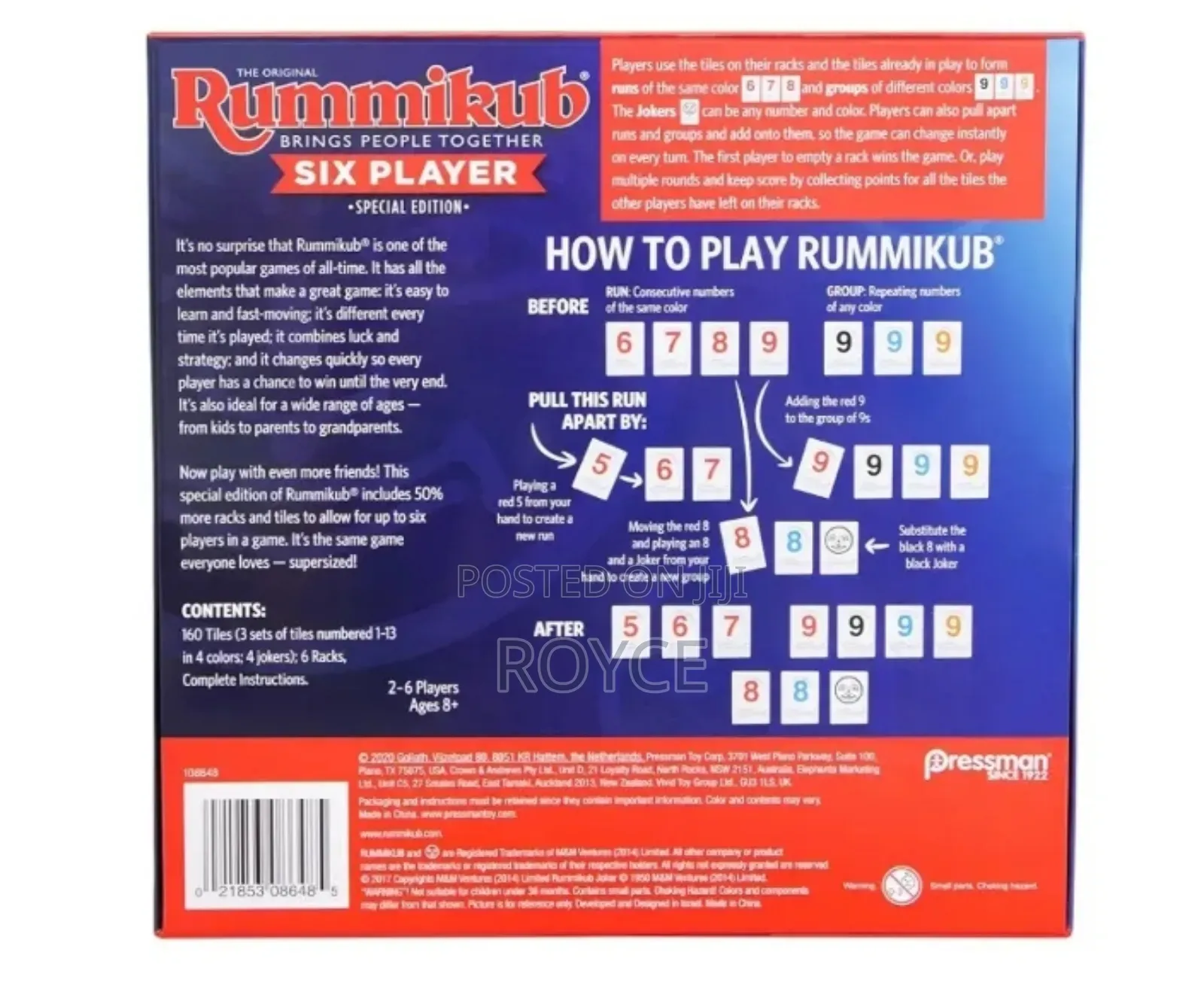 Rummikub Six Player Edition