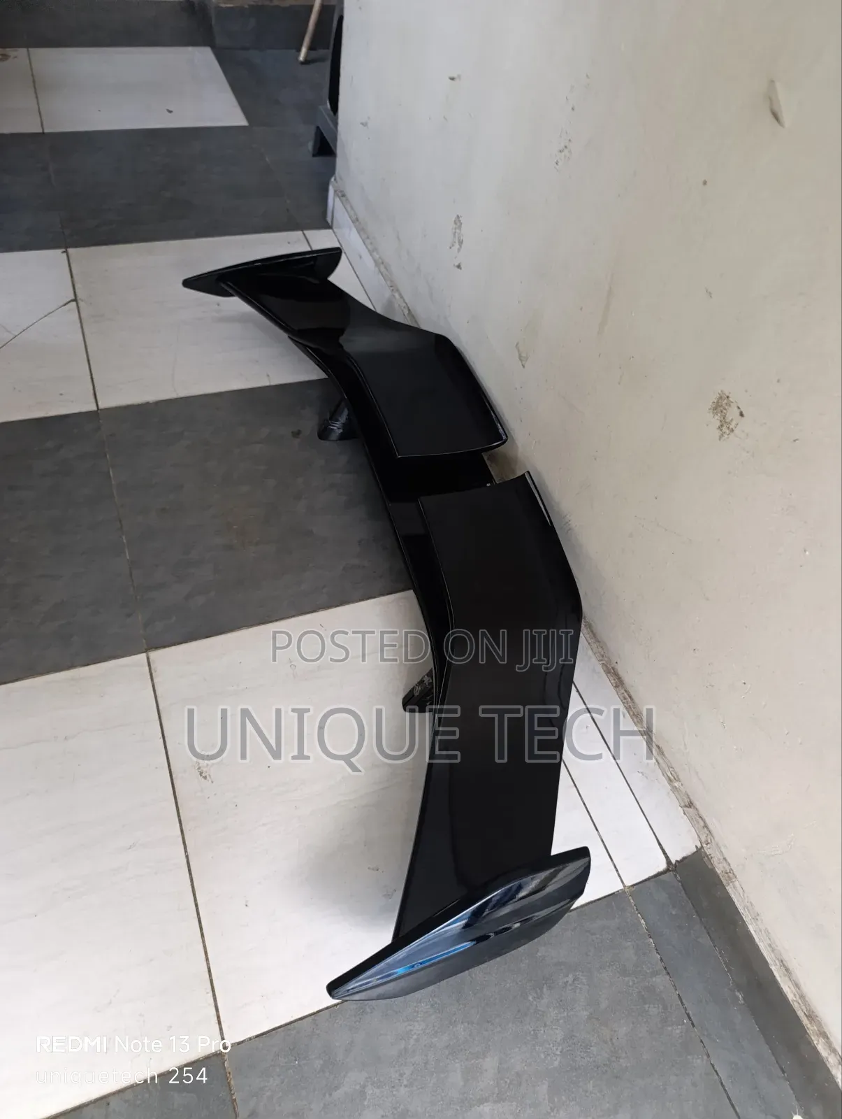 Universal Rear Lip Spoiler Black