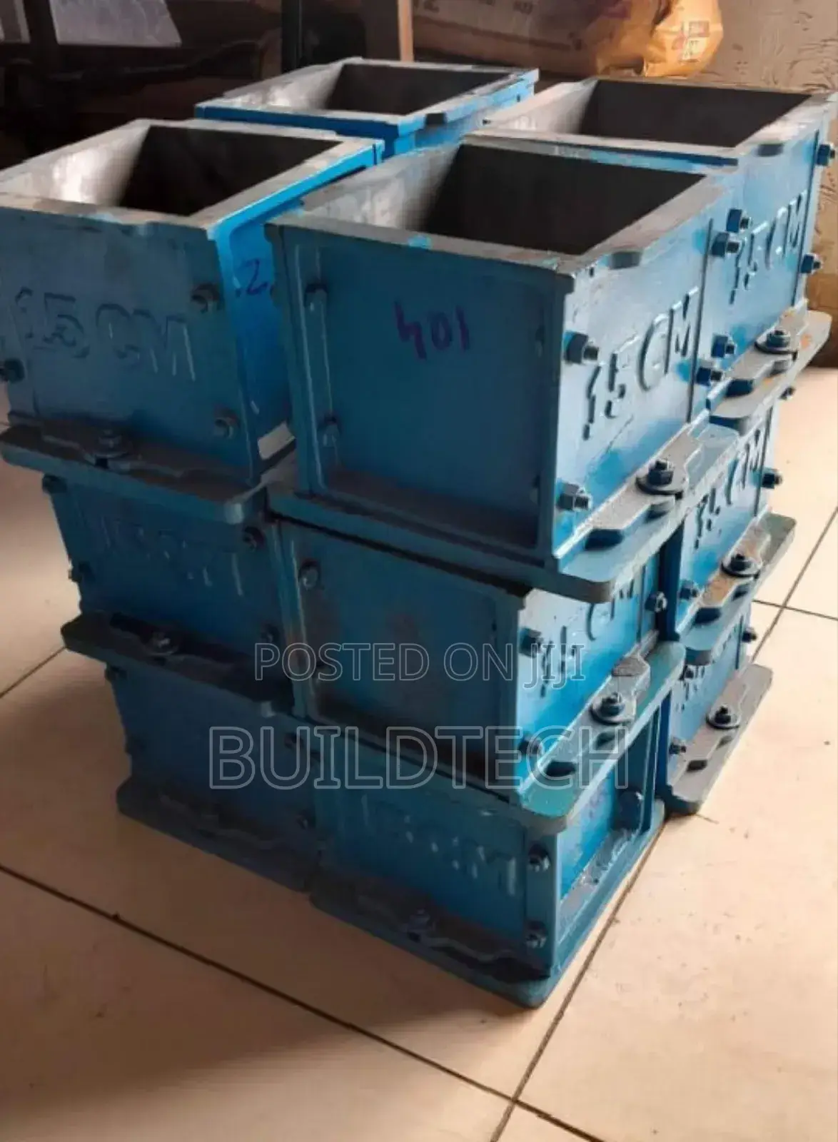 Heavy Duty Cast Iron Cube Mould