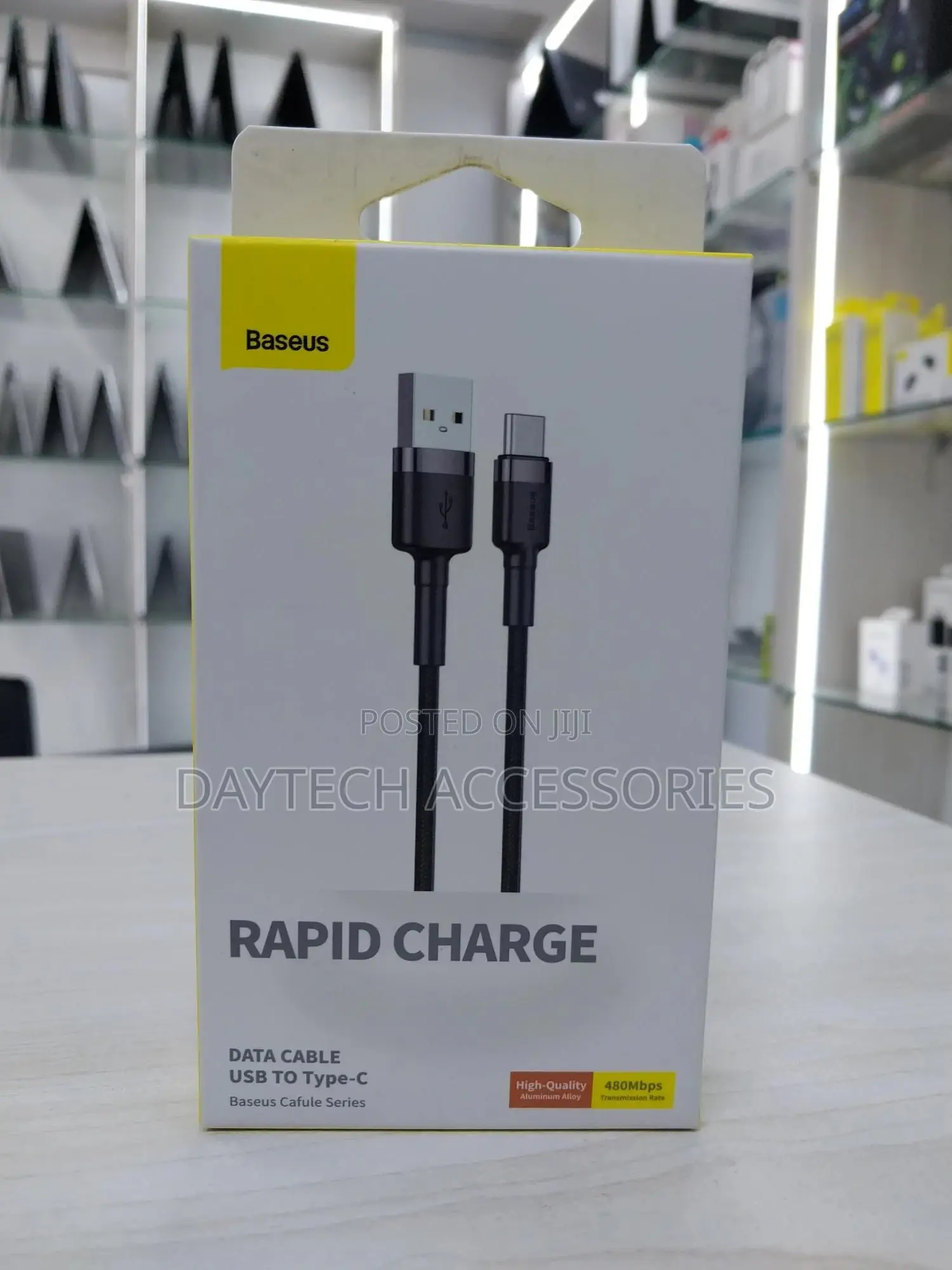 The Baseus Cafule Series Usb to Type-C Rapid Charge Data Cable.