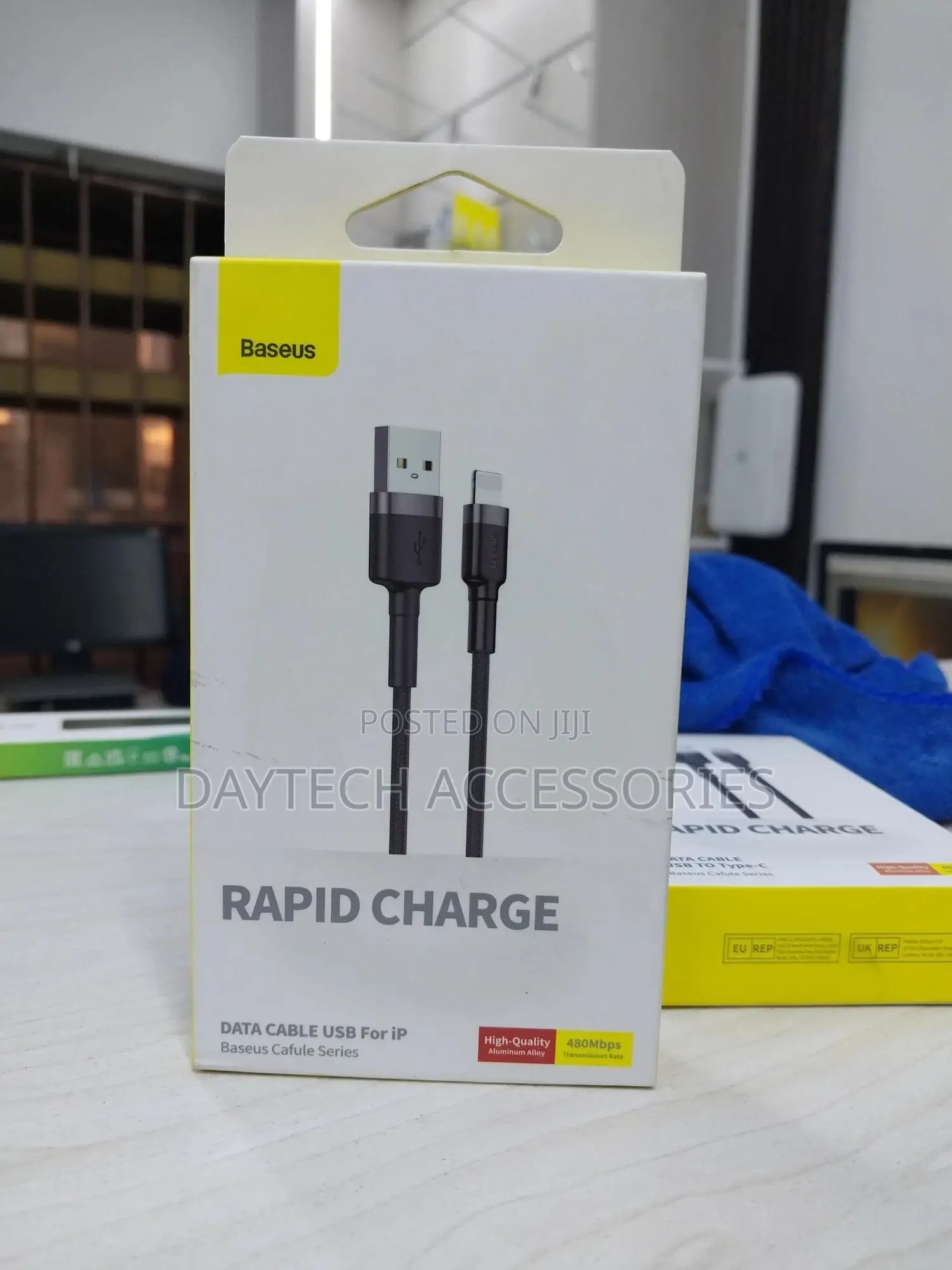 Baseus Usb/Lightning Fast Charging Cable.