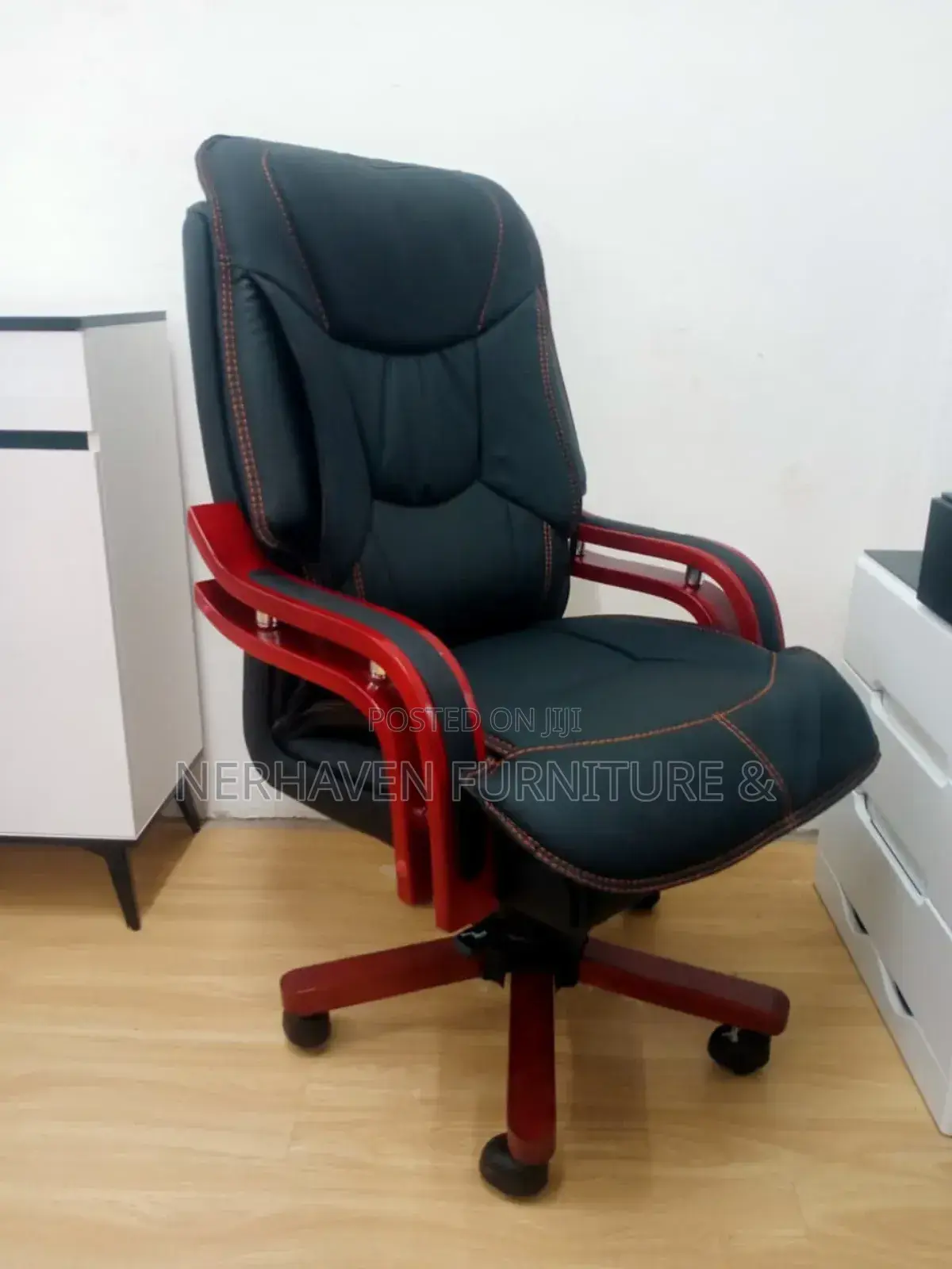Ergonomic Wooden Executive Chair