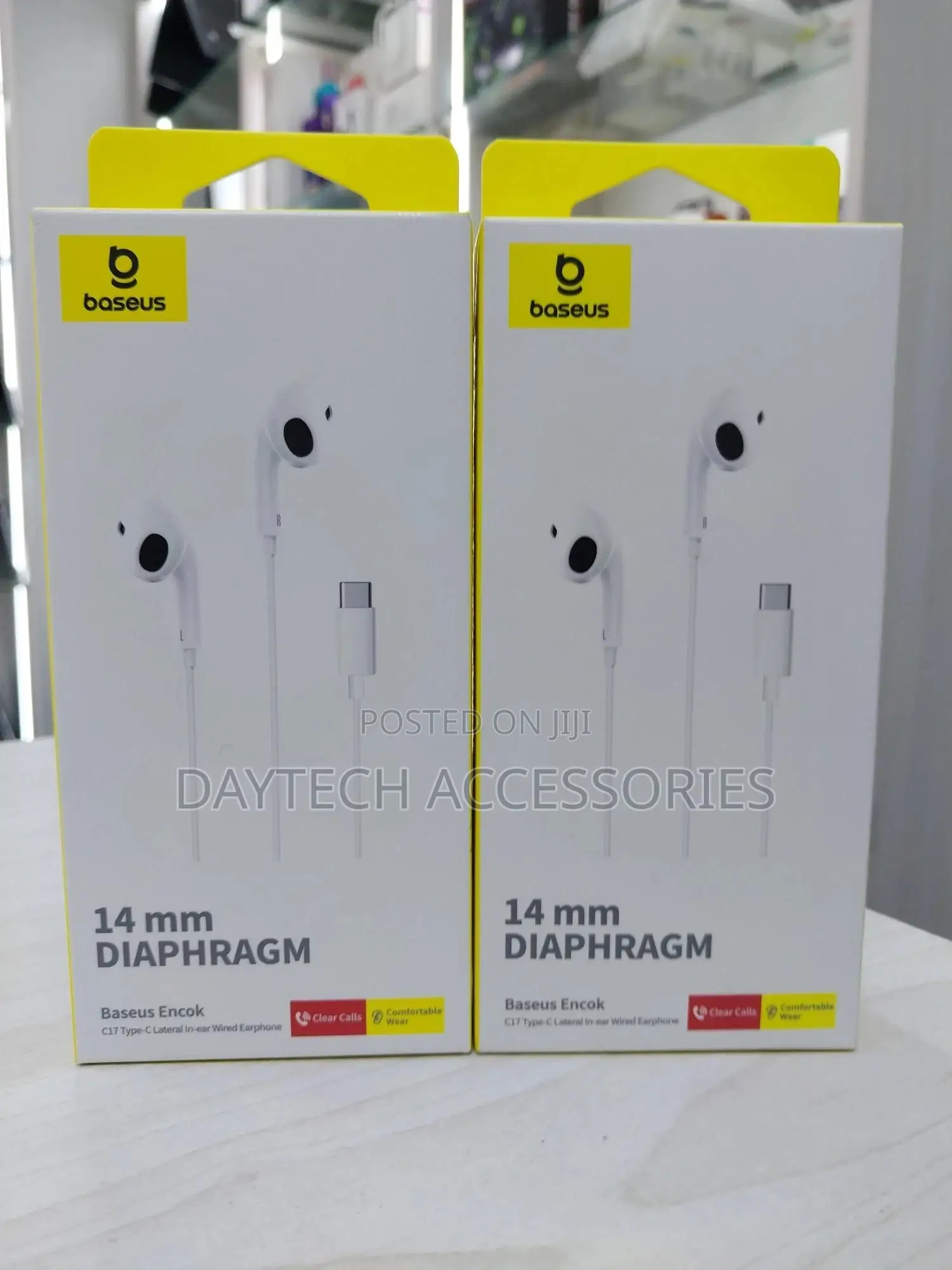 The Baseus Encok C17 Type-C Lateral in-Ear Wired Earphone.