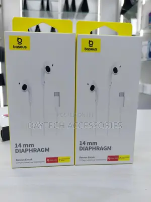 Baseus Enock Type-C Lateral in Ear Wired Earphone C17 White