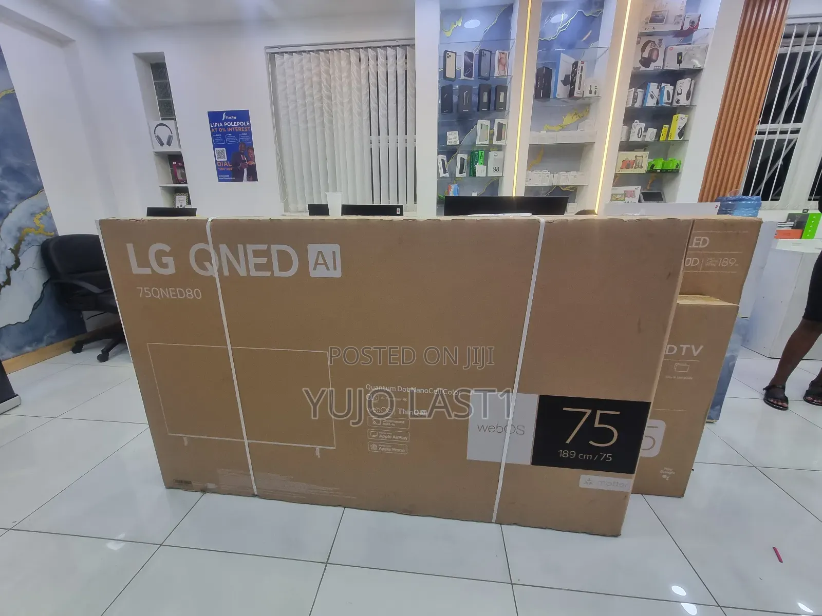 LG 75′′ 75qned80 Ai Qned Smart Webos Uhd TV