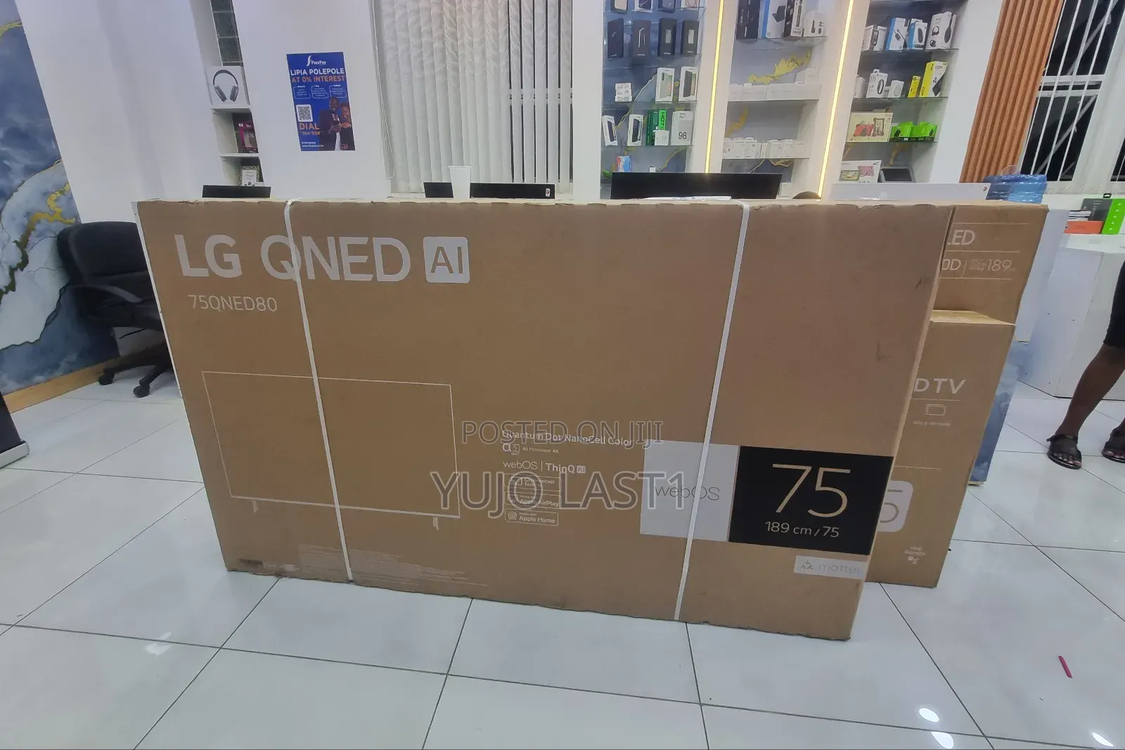 LG 75′′ 75qned80 Ai Qned Smart Webos Uhd TV