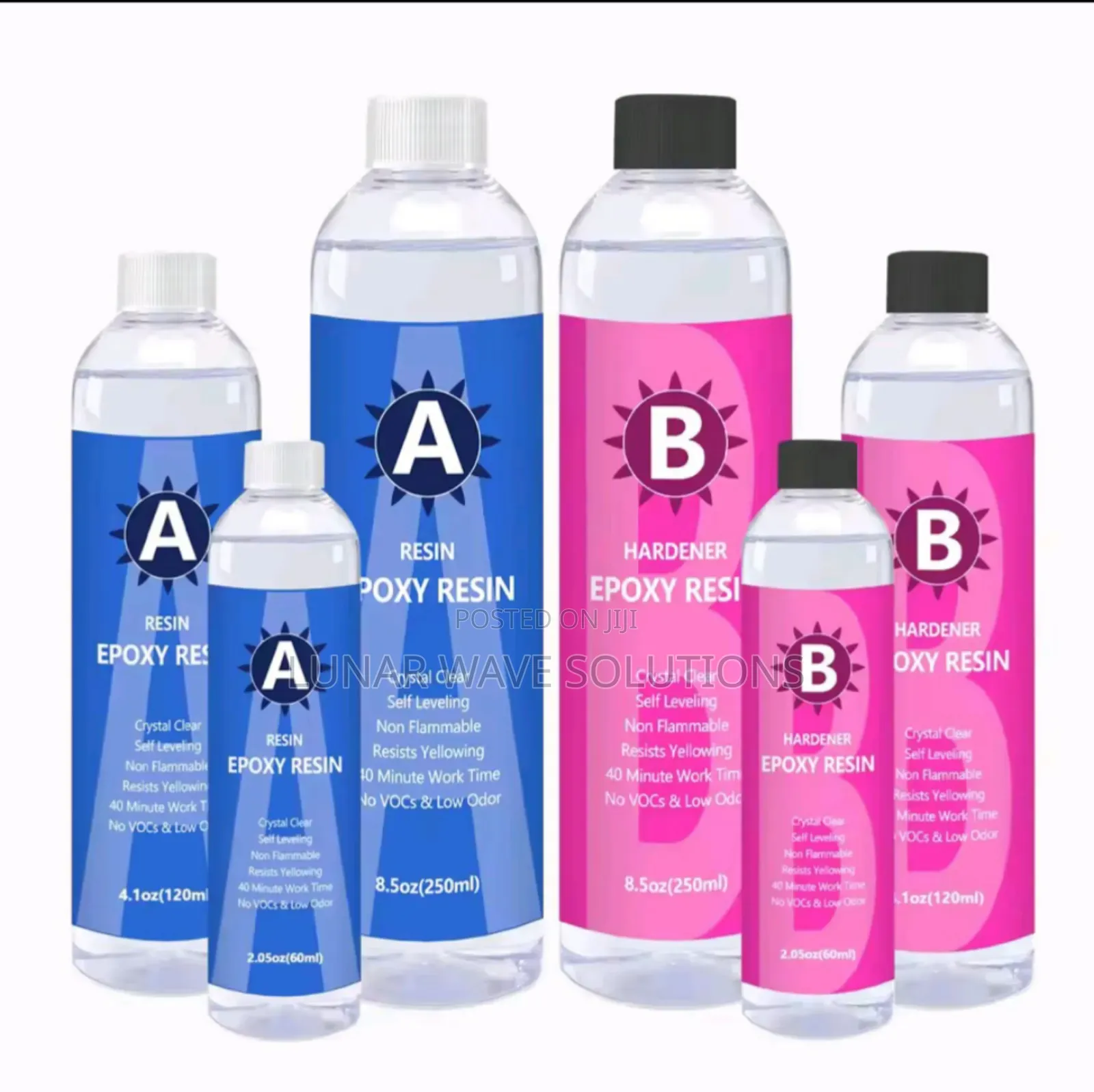 A:B 2:1 Clear Glass Epoxy Resin 1.5kg Net