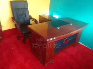 Modern Mahogany Office Desk