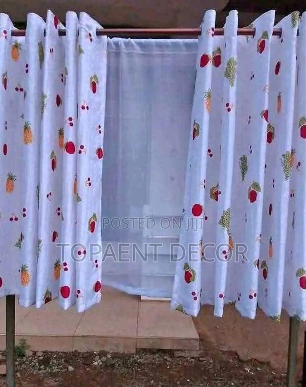 3m Kitchen Curtains And 2m Kitchen Sheer - main view