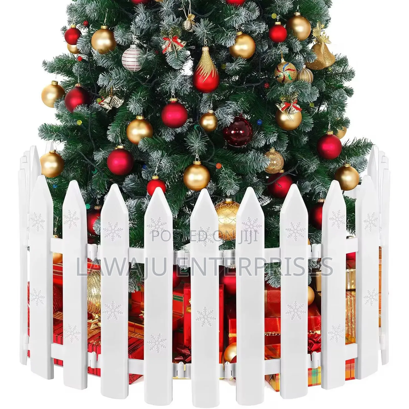 Christmas Fence Border