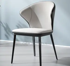 Home Chair; Hotel Chair With Comfortable Backrest and Leather Finish