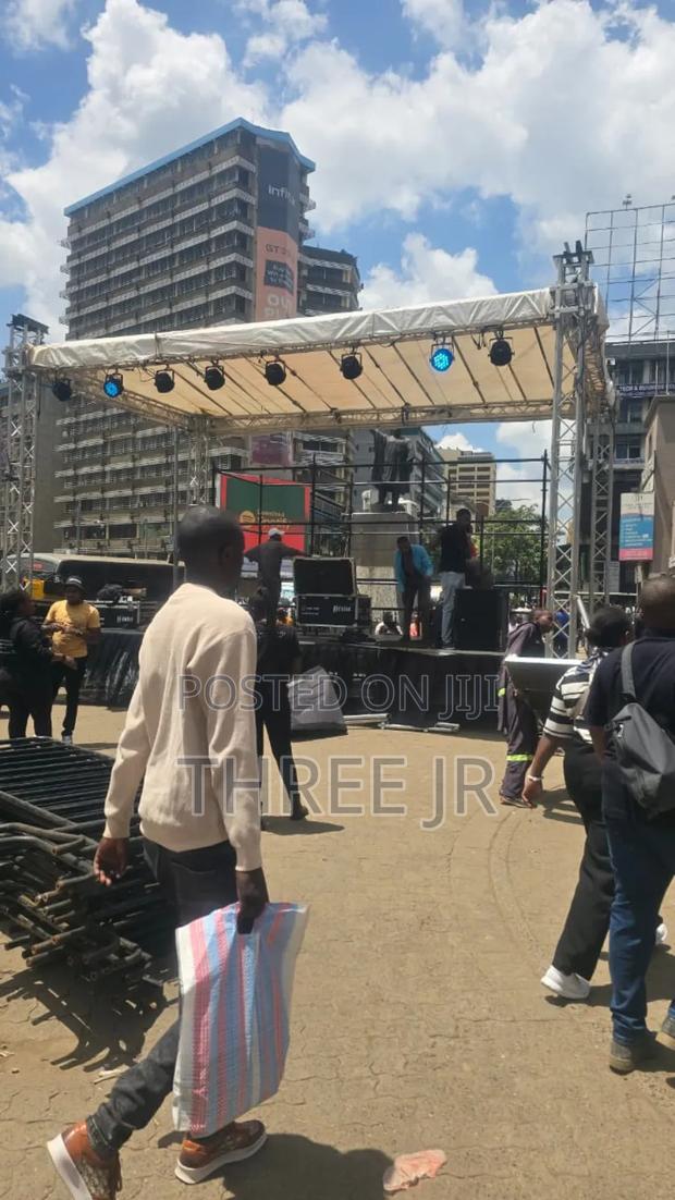 CBD Stage With Canopy Set Up for Hire Available - main view