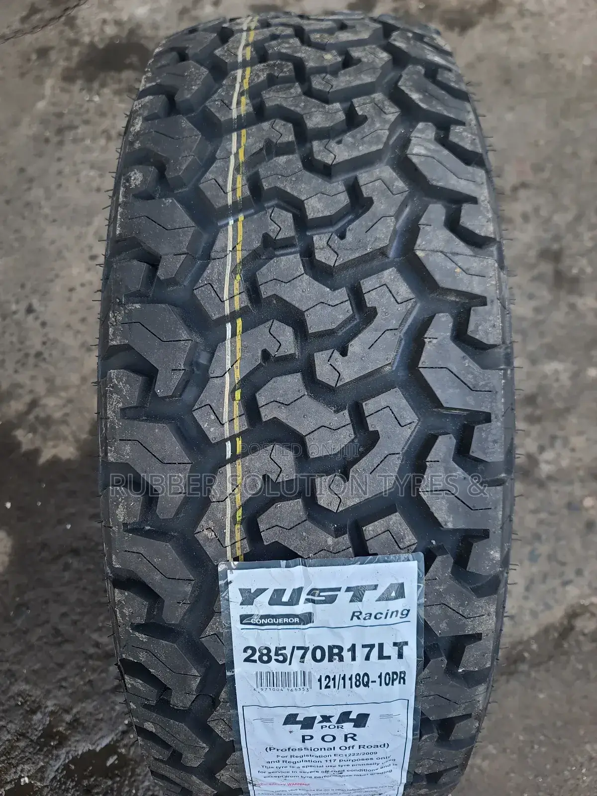 285 /70 R17 Yusta Tyres Lt 10pr All-Terrain 4x4 Por