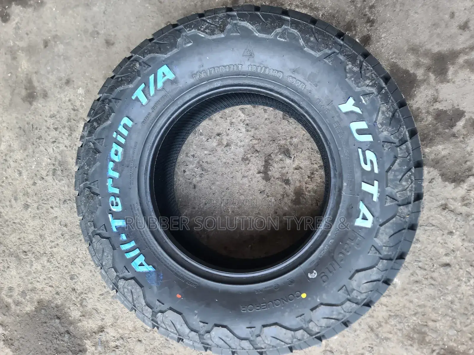 285 /70 R17 Yusta Tyres Lt 10pr All-Terrain 4x4 Por