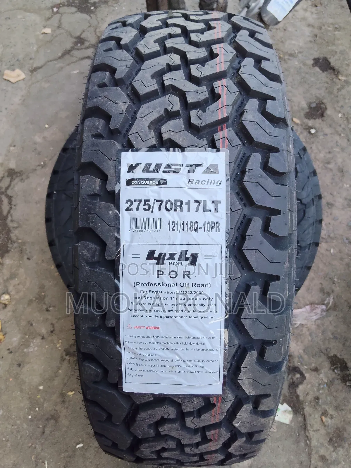 275/70r17 Yusta Tyre (All-terrein  10pr