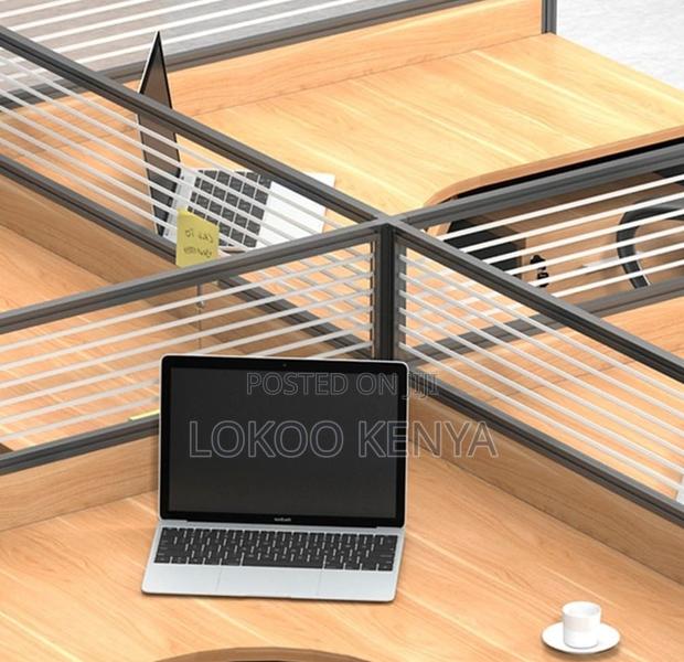 Workstation; Curved 4-Way Open View Secured Modular Workstation - thumbnail 8