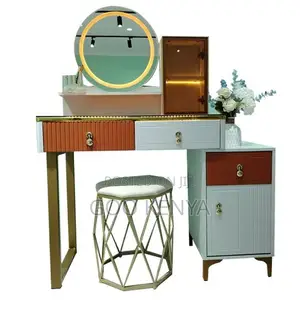 Home Dressing Table; Makeup Vanity Set With Mirror and Storage Drawer