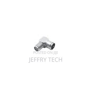 F Female X F Male 90° Threaded Metal Nickel Quick Coupling - thumbnail 2